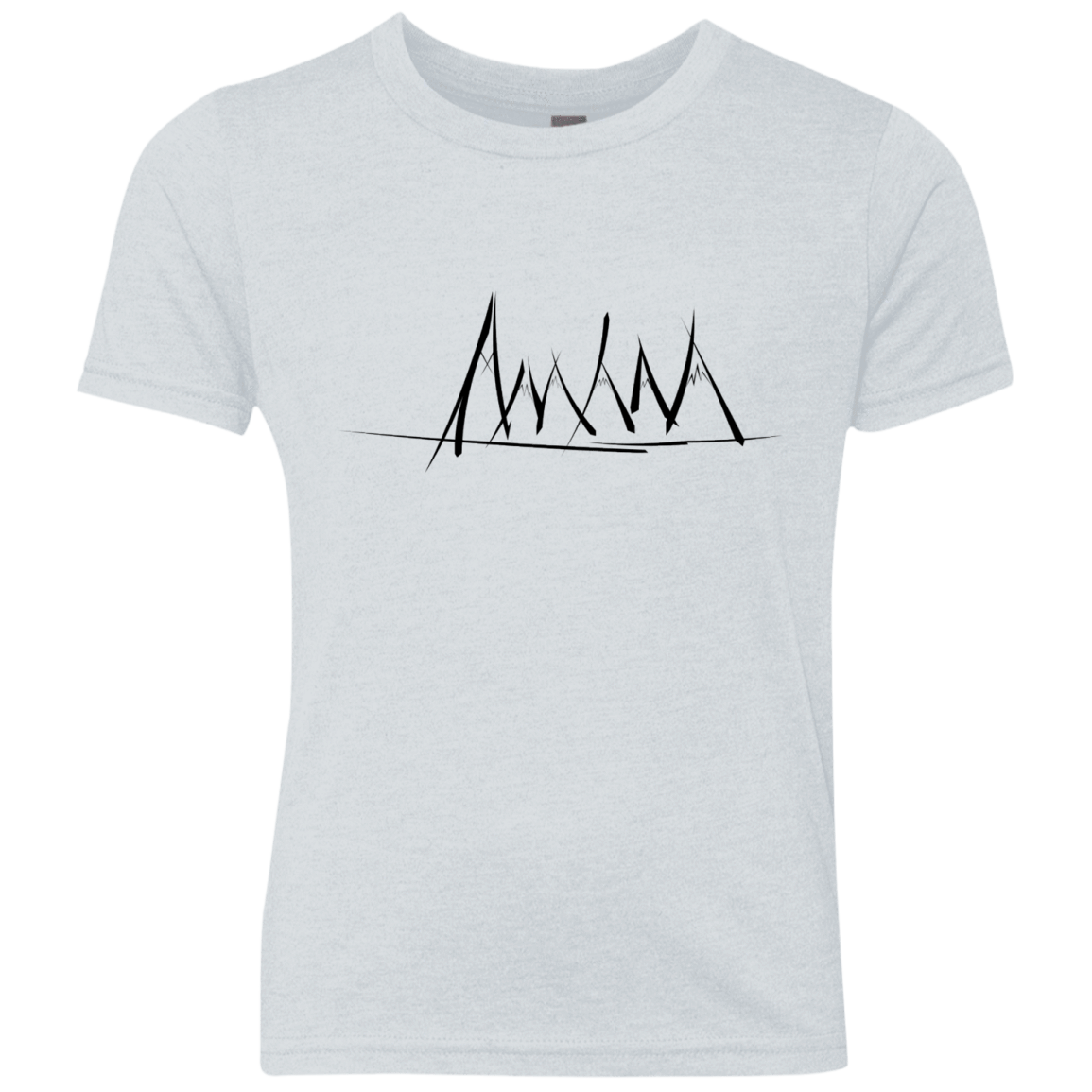 Mountain Brush Strokes Youth Triblend T-Shirt