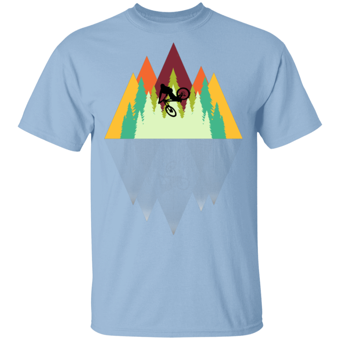 T-Shirts Light Blue / S Mountain Reflection Ride T-Shirt