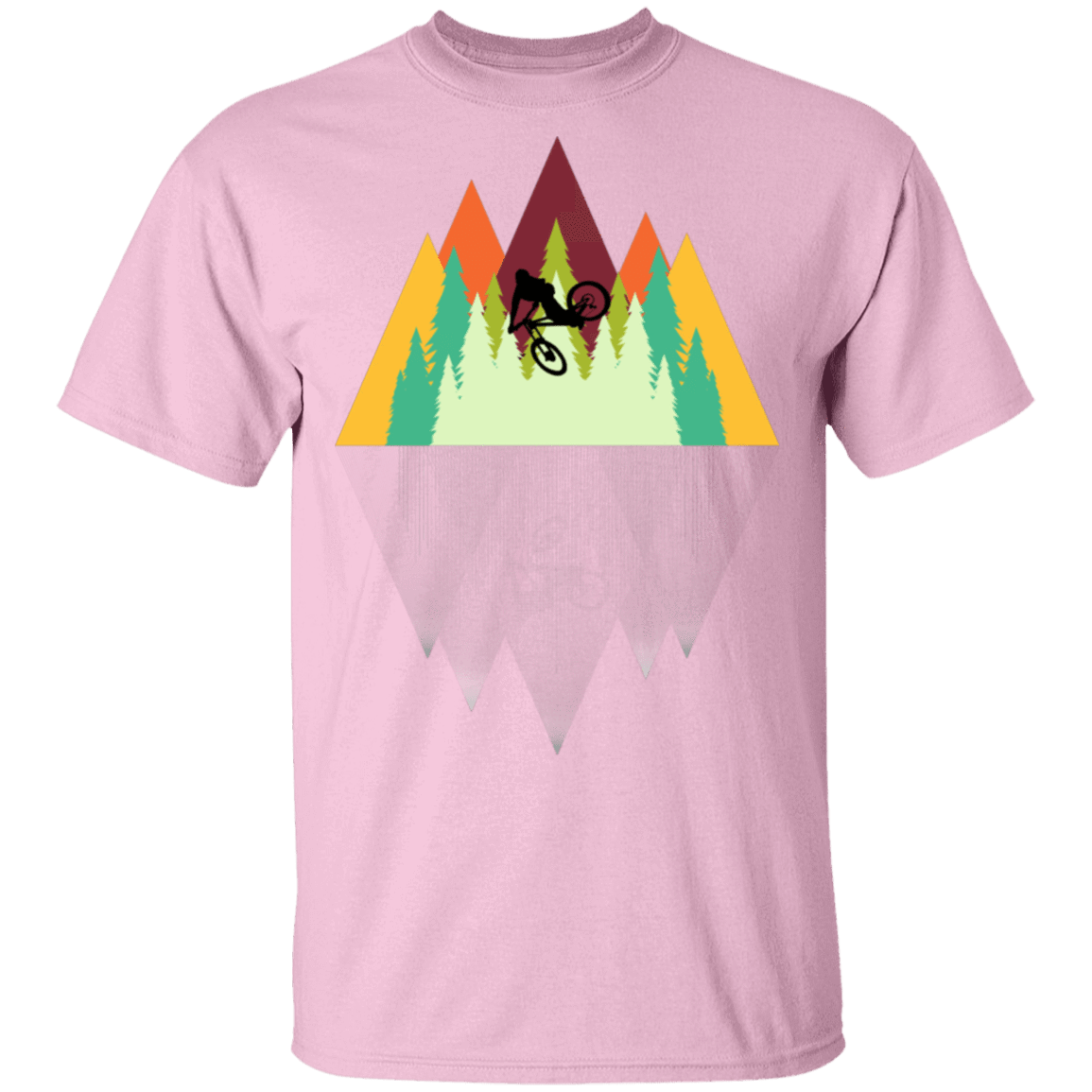 T-Shirts Light Pink / S Mountain Reflection Ride T-Shirt