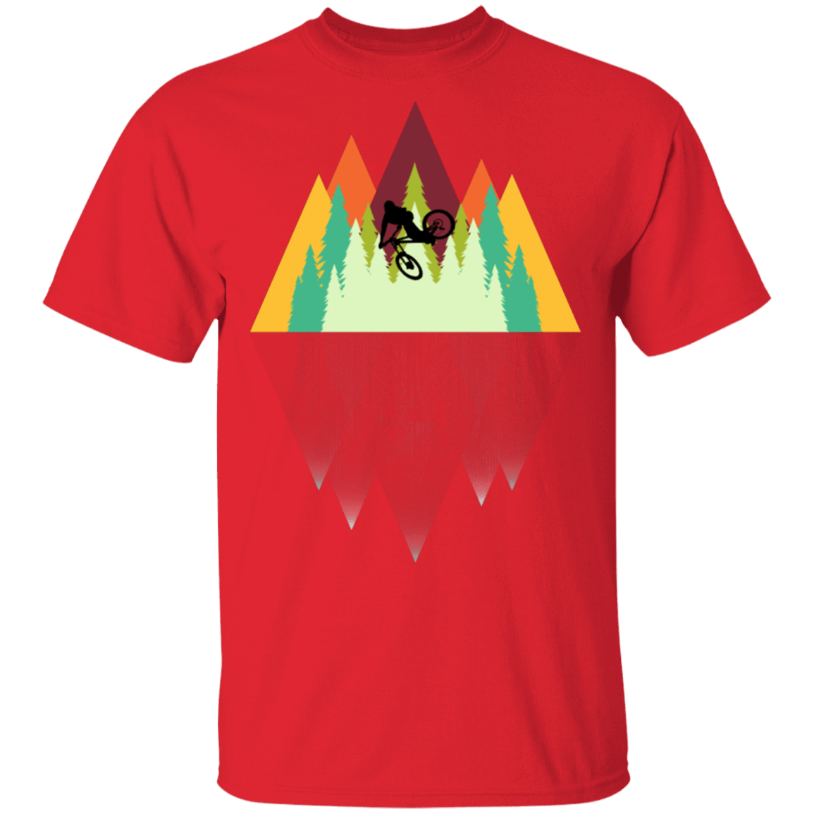 T-Shirts Red / S Mountain Reflection Ride T-Shirt