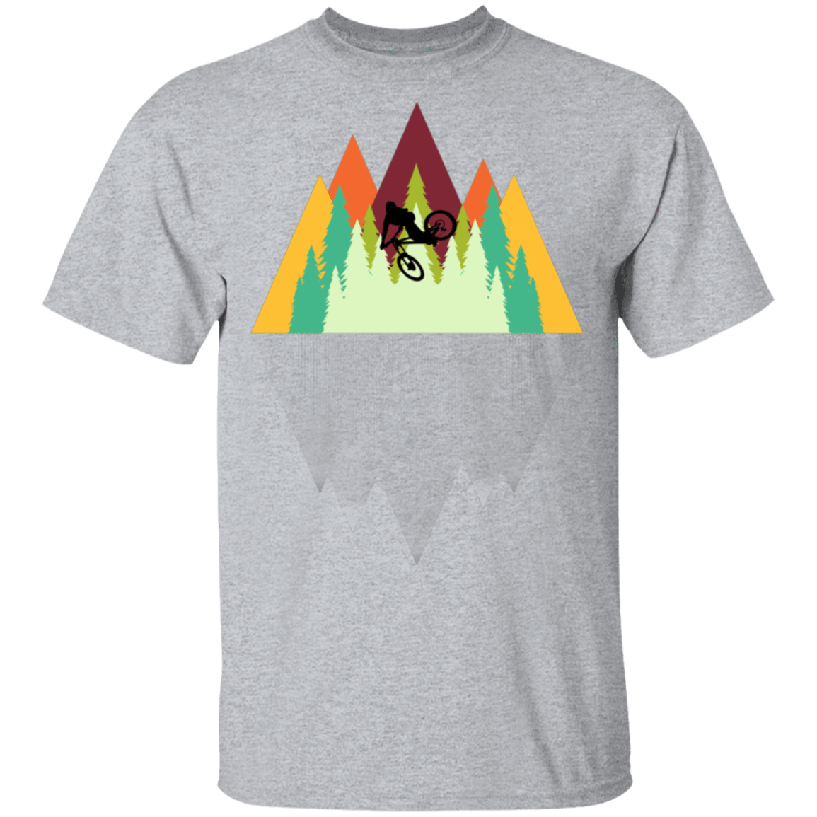 T-Shirts Sport Grey / S Mountain Reflection Ride T-Shirt