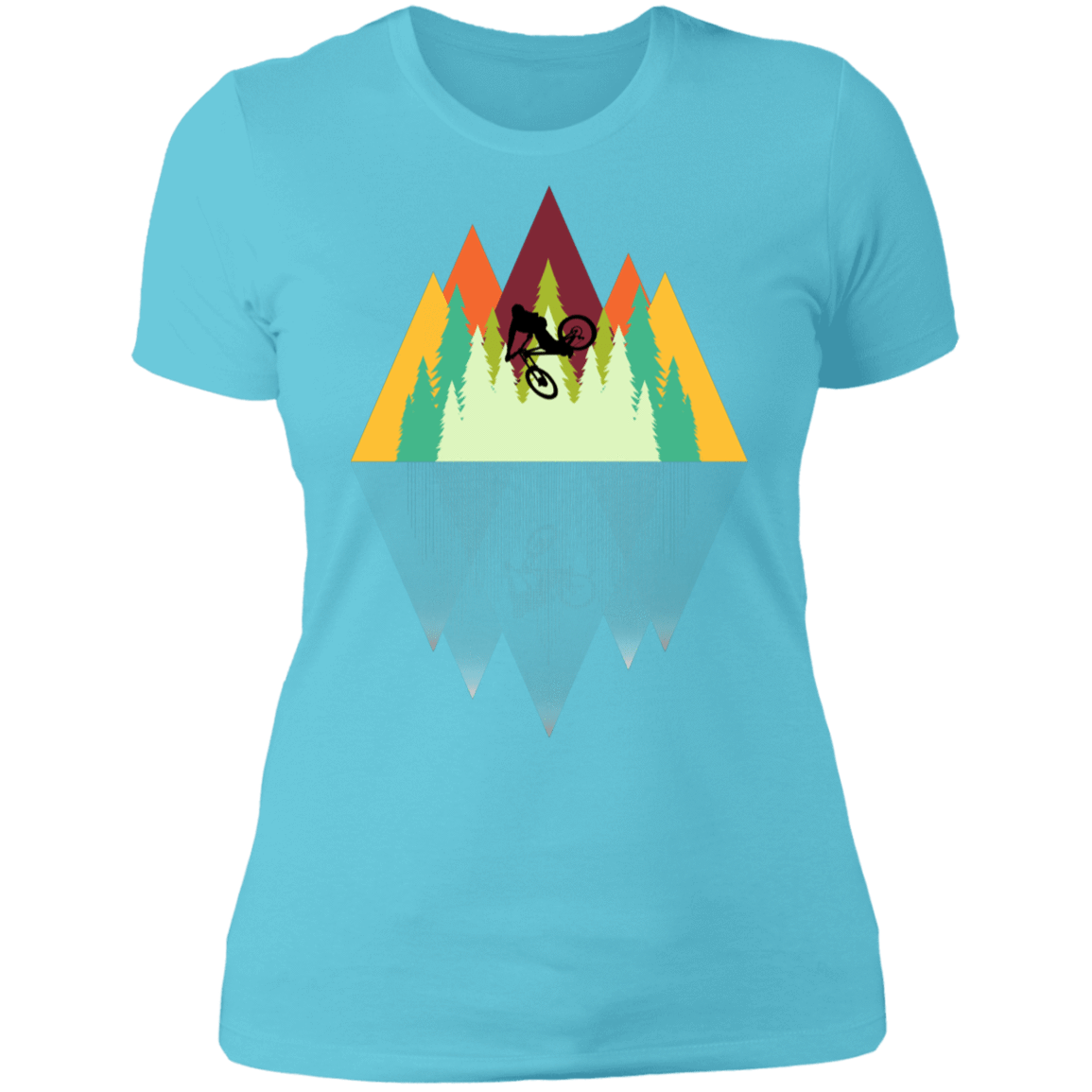 T-Shirts Cancun / S Mountain Reflection Ride Women's Premium T-Shirt