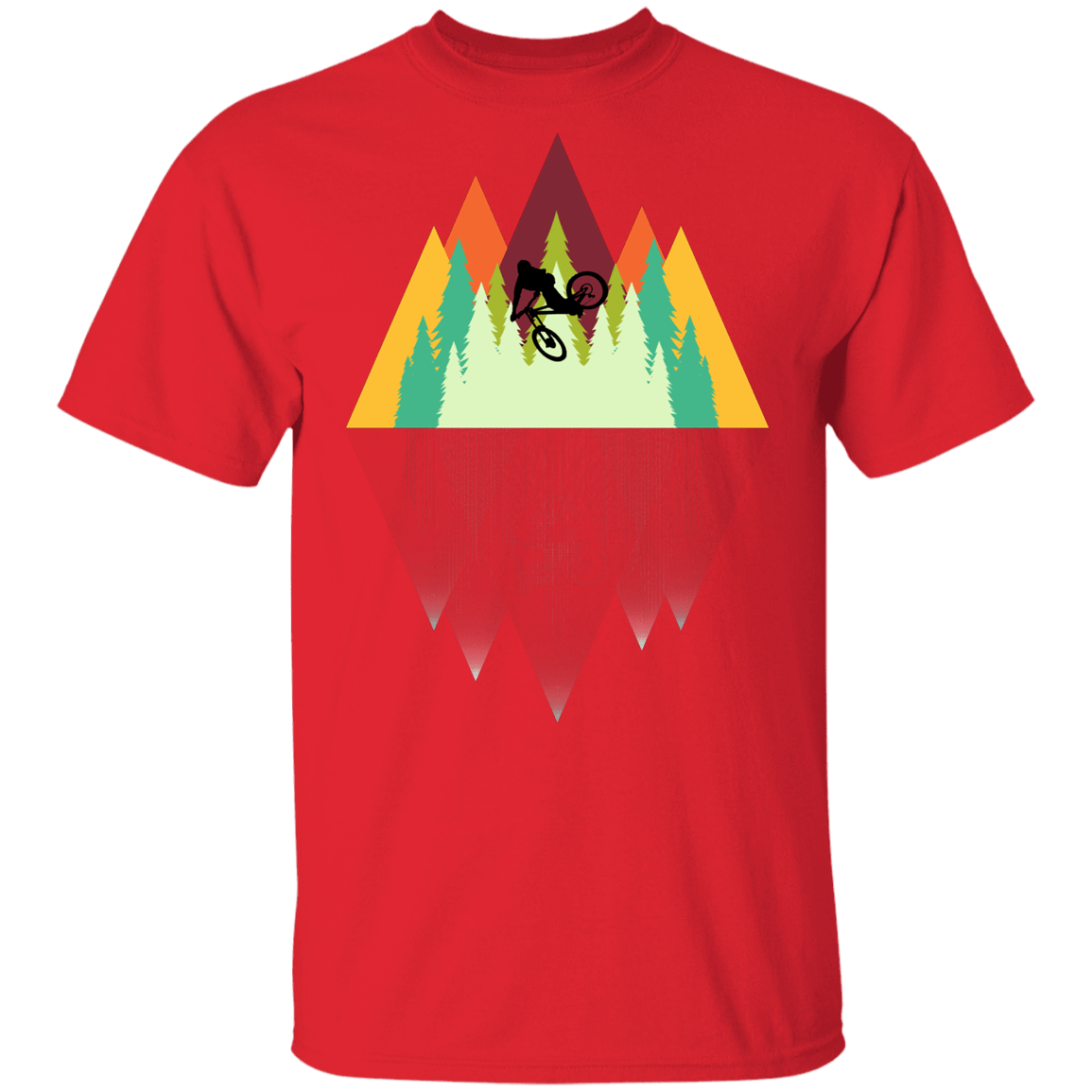 T-Shirts Red / YXS Mountain Reflection Ride Youth T-Shirt
