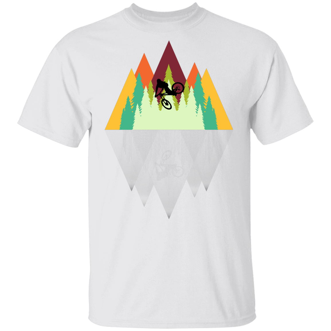 T-Shirts White / YXS Mountain Reflection Ride Youth T-Shirt