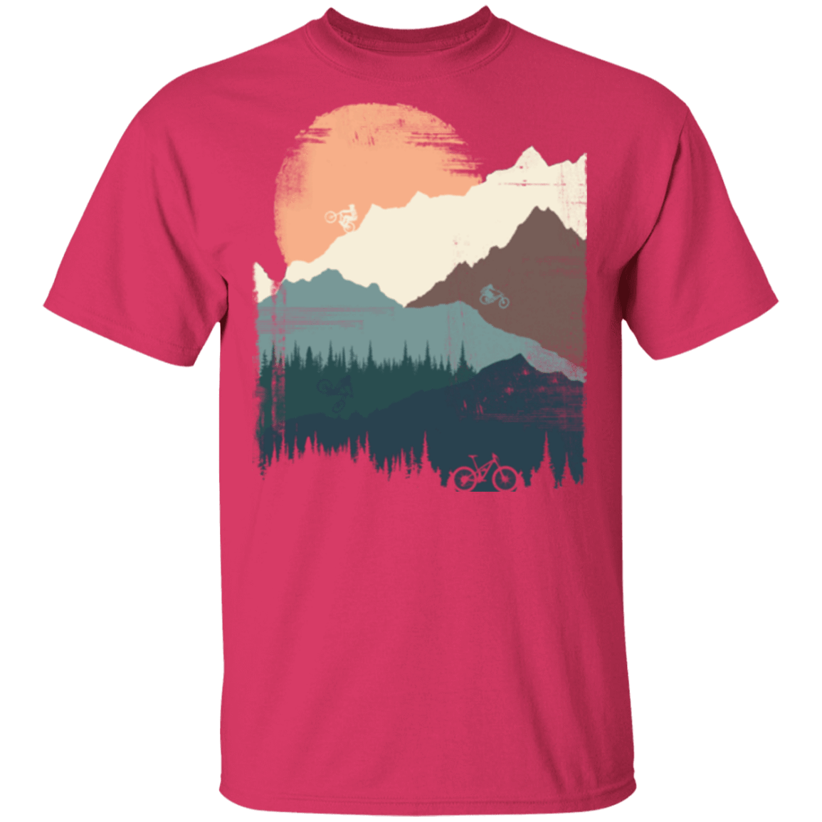 T-Shirts Heliconia / S Mountain Sunset Ride T-Shirt
