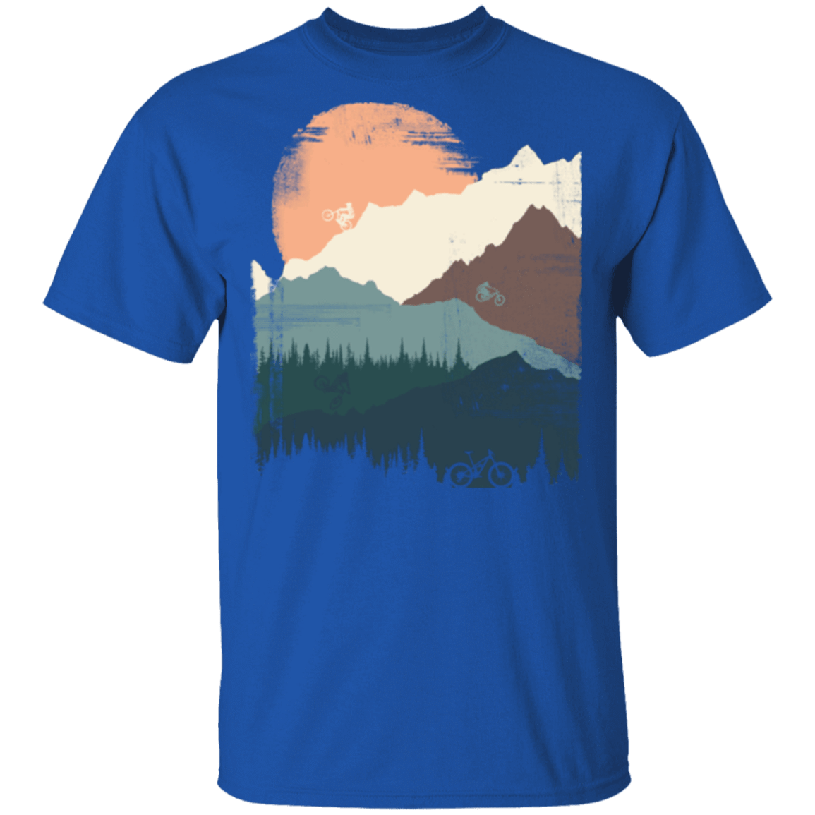 T-Shirts Royal / S Mountain Sunset Ride T-Shirt