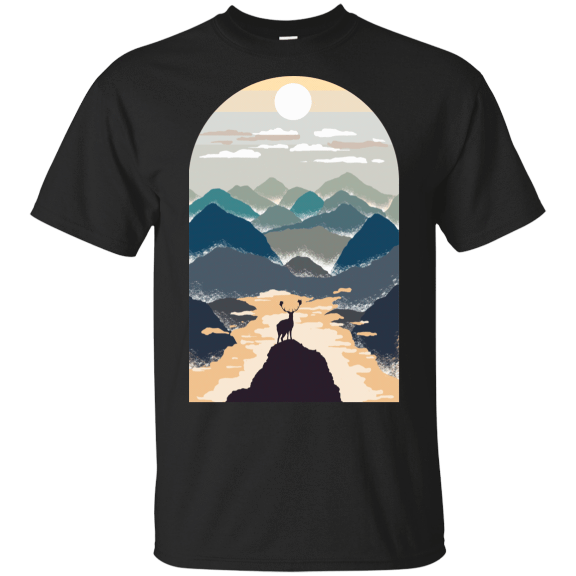 T-Shirts Black / S Mountains T-Shirt