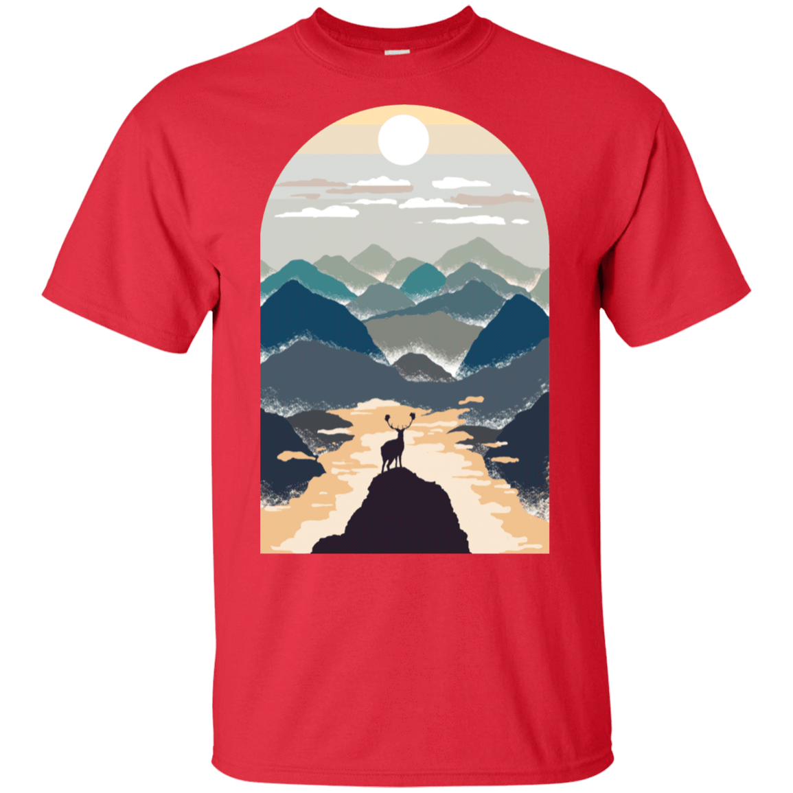 T-Shirts Red / S Mountains T-Shirt
