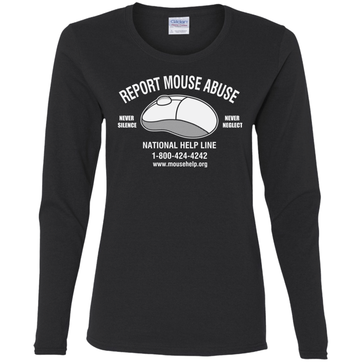 Mouse Abuse Women's Long Sleeve T-Shirt