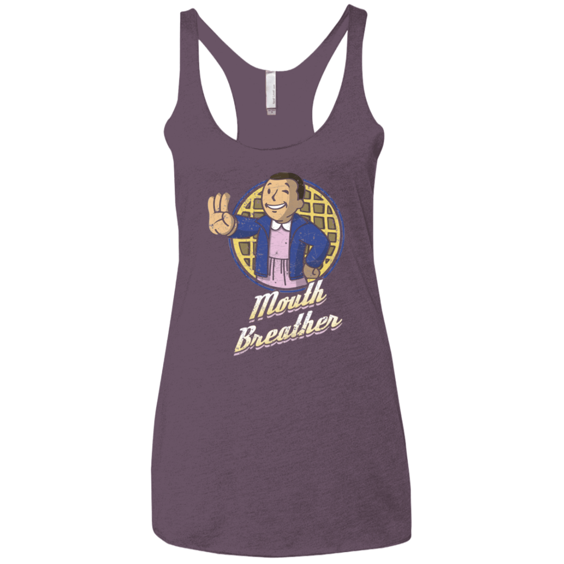 T-Shirts Vintage Purple / X-Small Mouth Breather Women's Triblend Racerback Tank