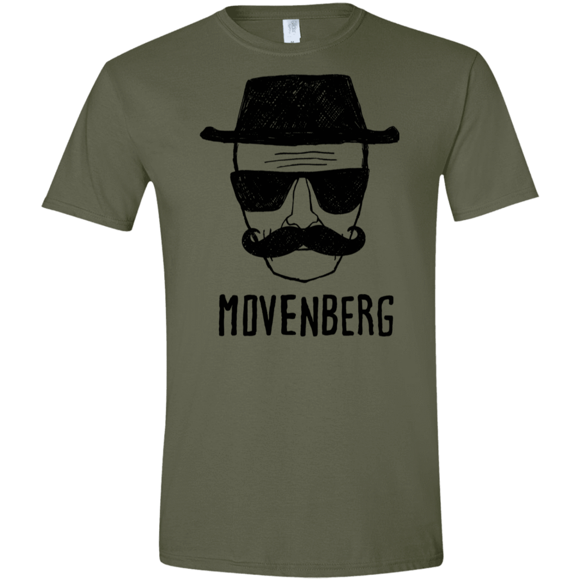 T-Shirts Military Green / S Movenberg Men's Semi-Fitted Softstyle