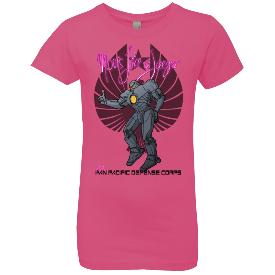 T-Shirts Hot Pink / YXS Moves Like A Jaegger Girls Premium T-Shirt