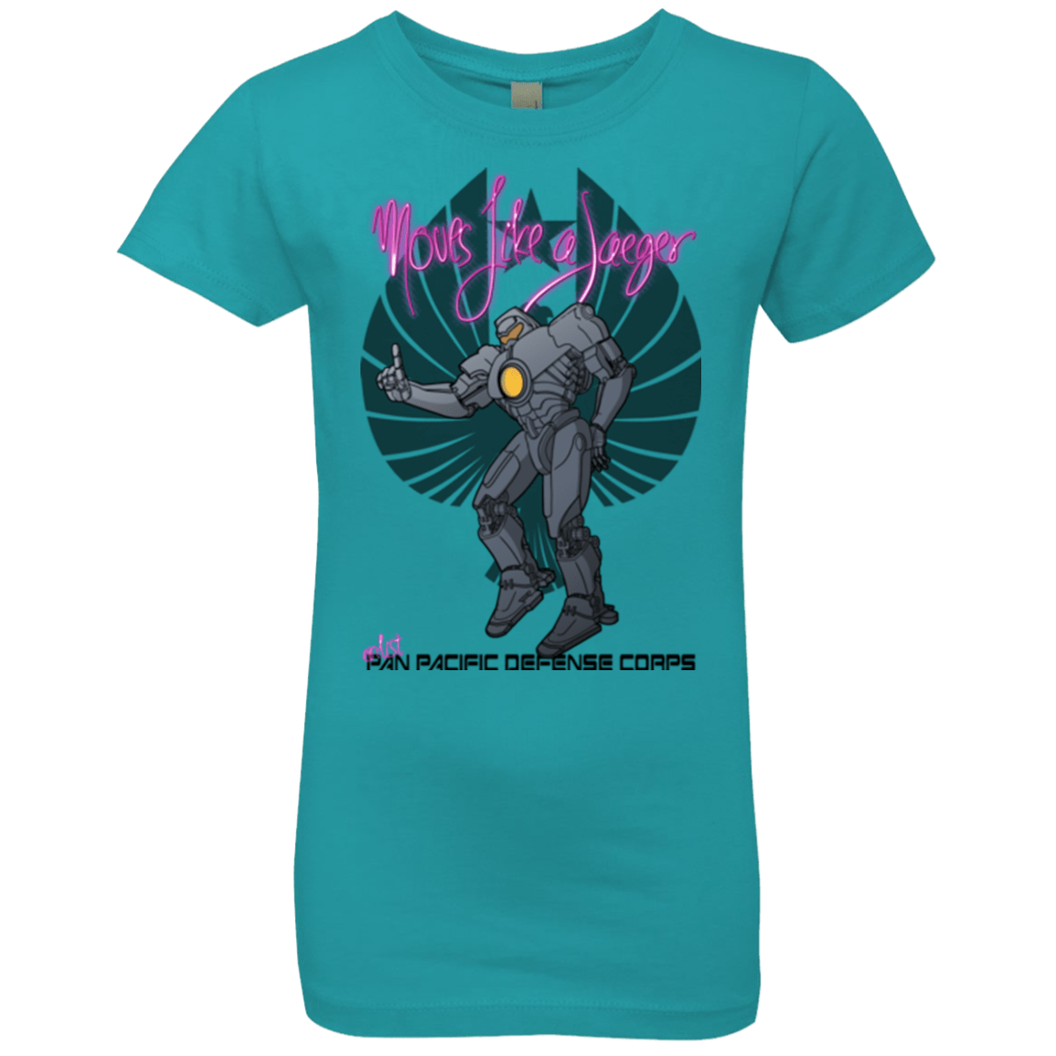 T-Shirts Tahiti Blue / YXS Moves Like A Jaegger Girls Premium T-Shirt