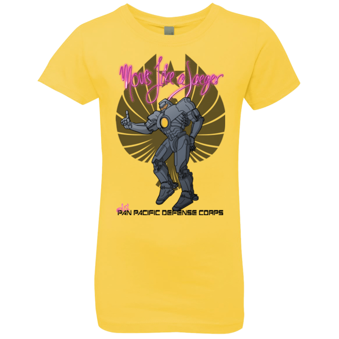 T-Shirts Vibrant Yellow / YXS Moves Like A Jaegger Girls Premium T-Shirt