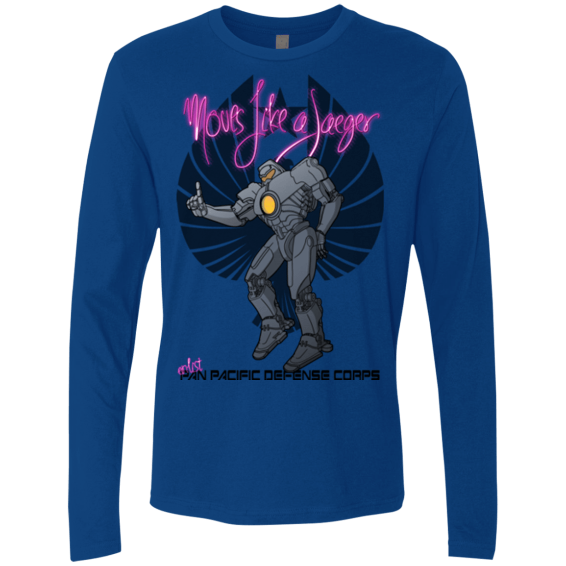 T-Shirts Royal / Small Moves Like A Jaegger Men's Premium Long Sleeve