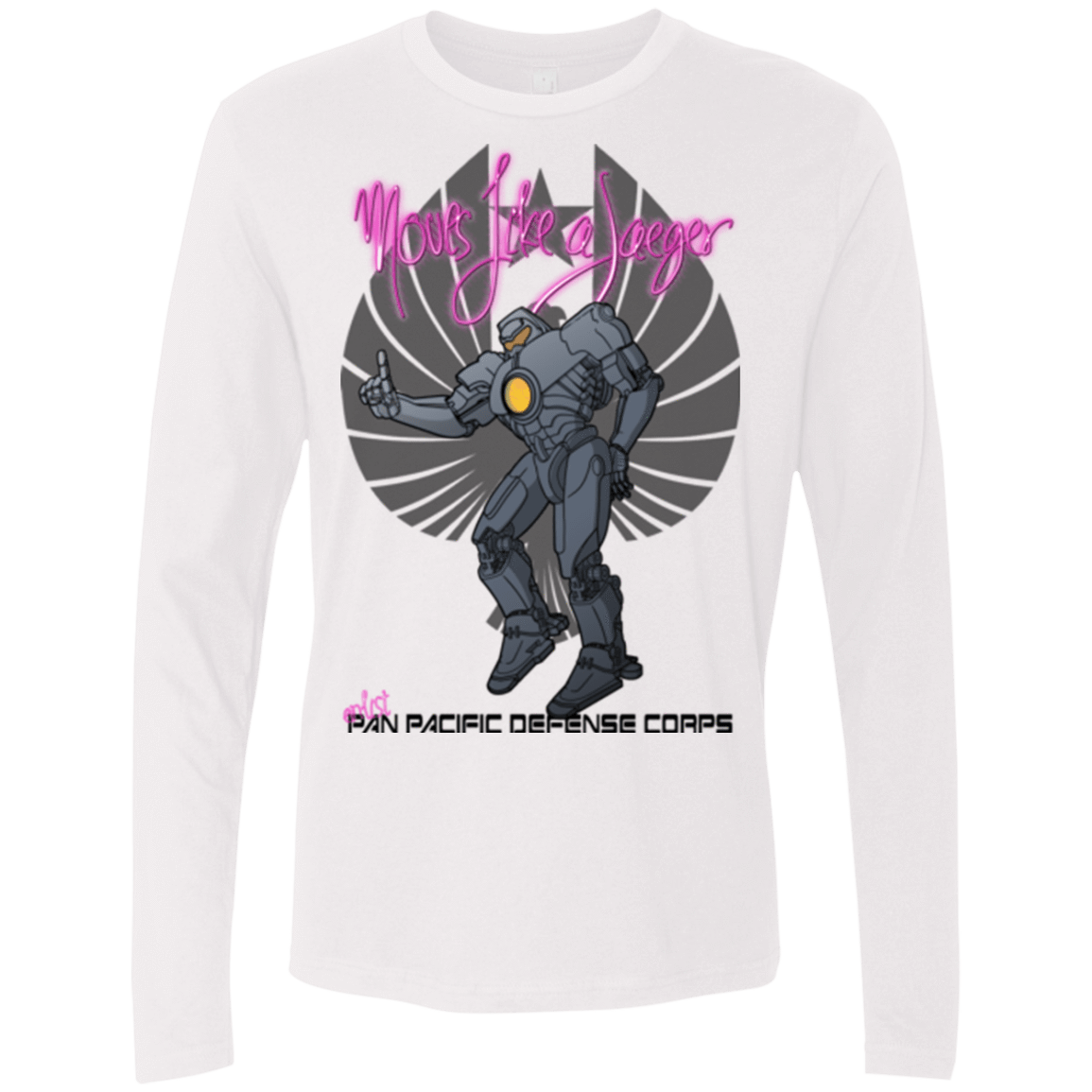 T-Shirts White / Small Moves Like A Jaegger Men's Premium Long Sleeve