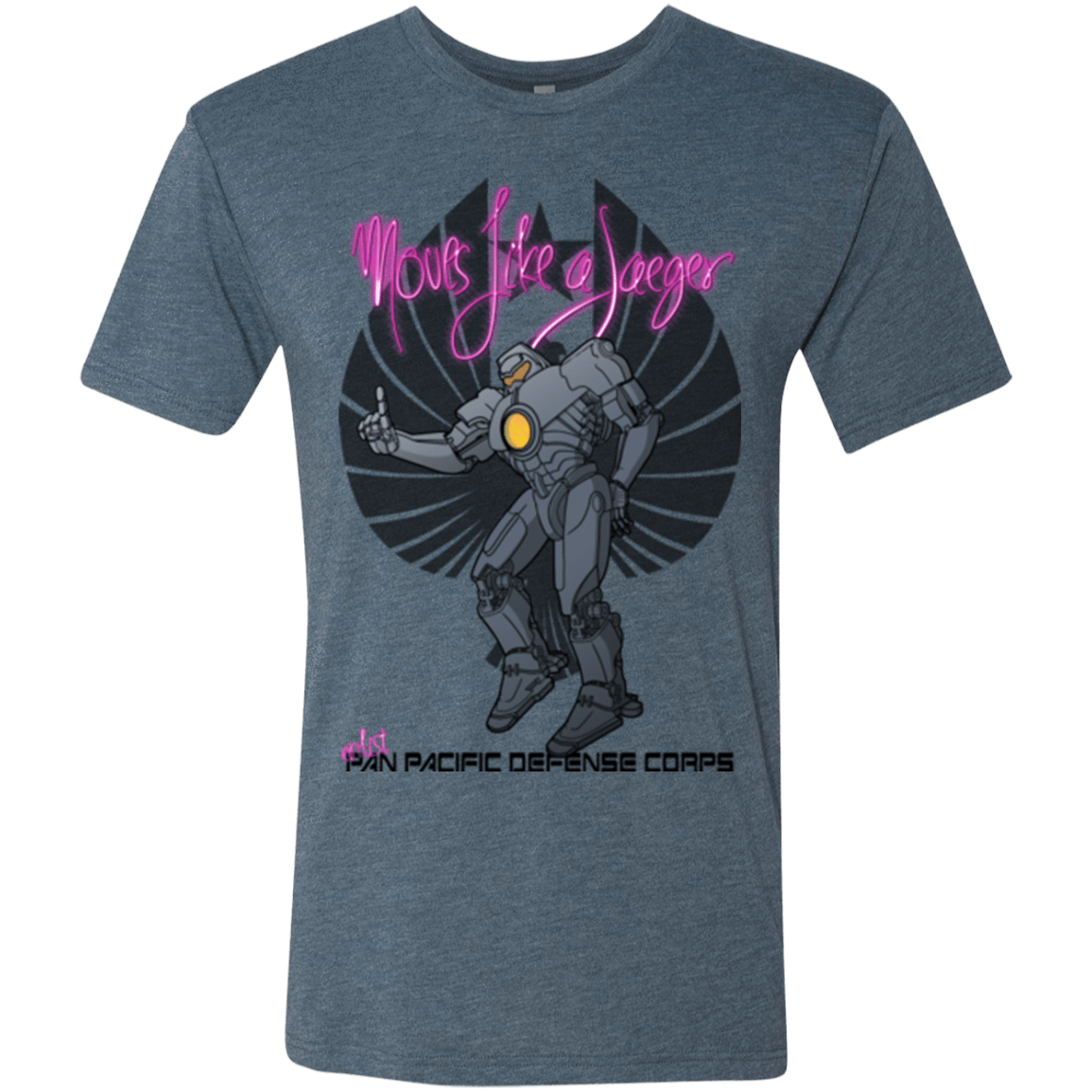 T-Shirts Indigo / Small Moves Like A Jaegger Men's Triblend T-Shirt