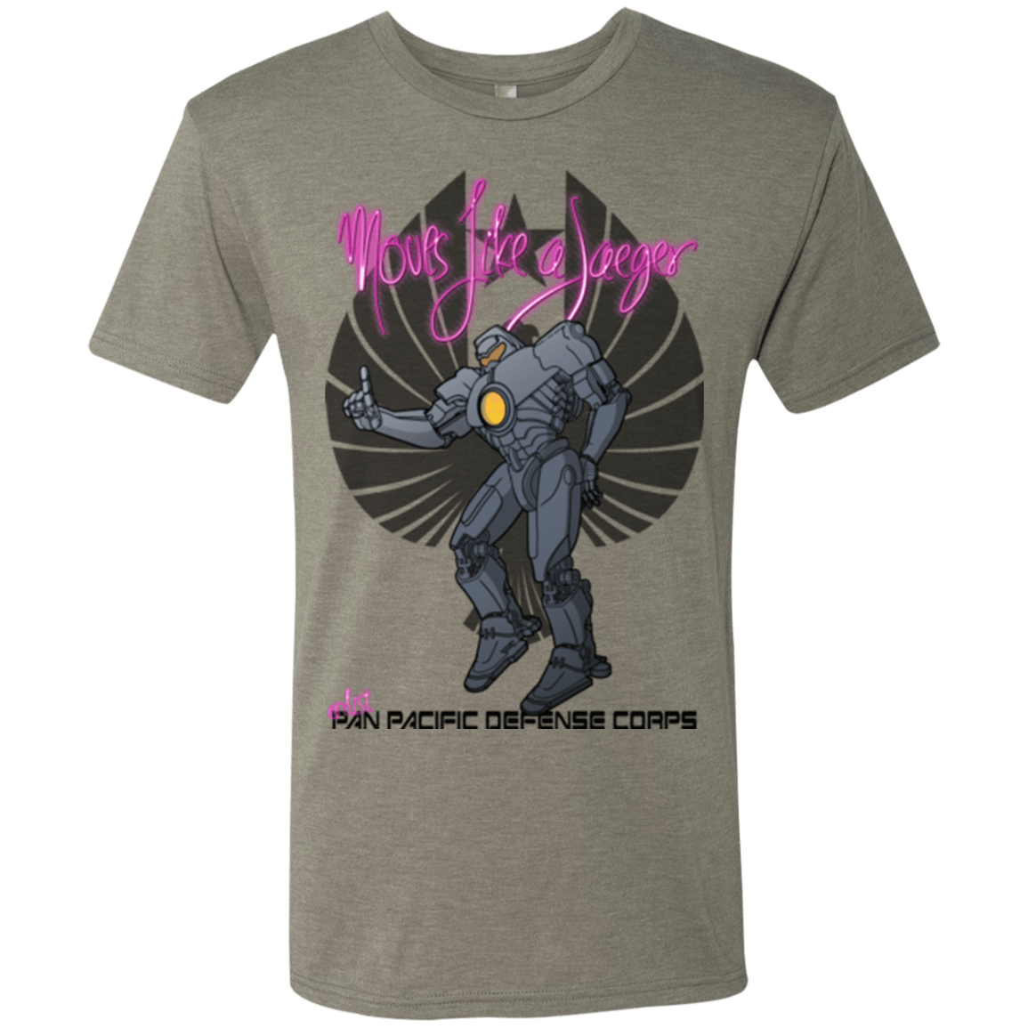 T-Shirts Venetian Grey / Small Moves Like A Jaegger Men's Triblend T-Shirt