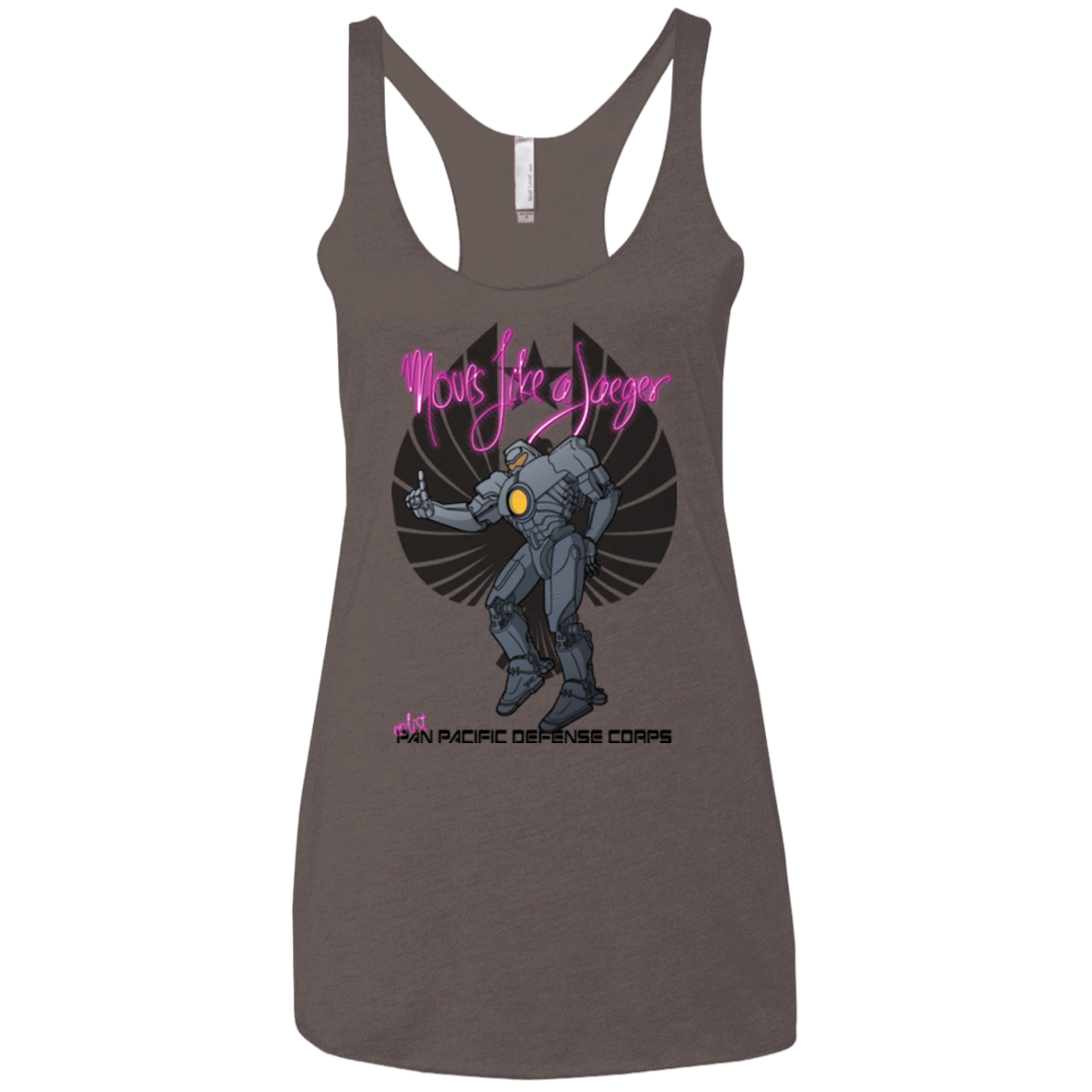 T-Shirts Macchiato / X-Small Moves Like A Jaegger Women's Triblend Racerback Tank