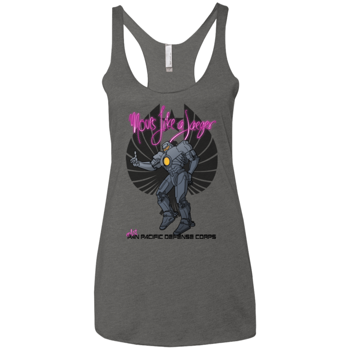 T-Shirts Premium Heather / X-Small Moves Like A Jaegger Women's Triblend Racerback Tank