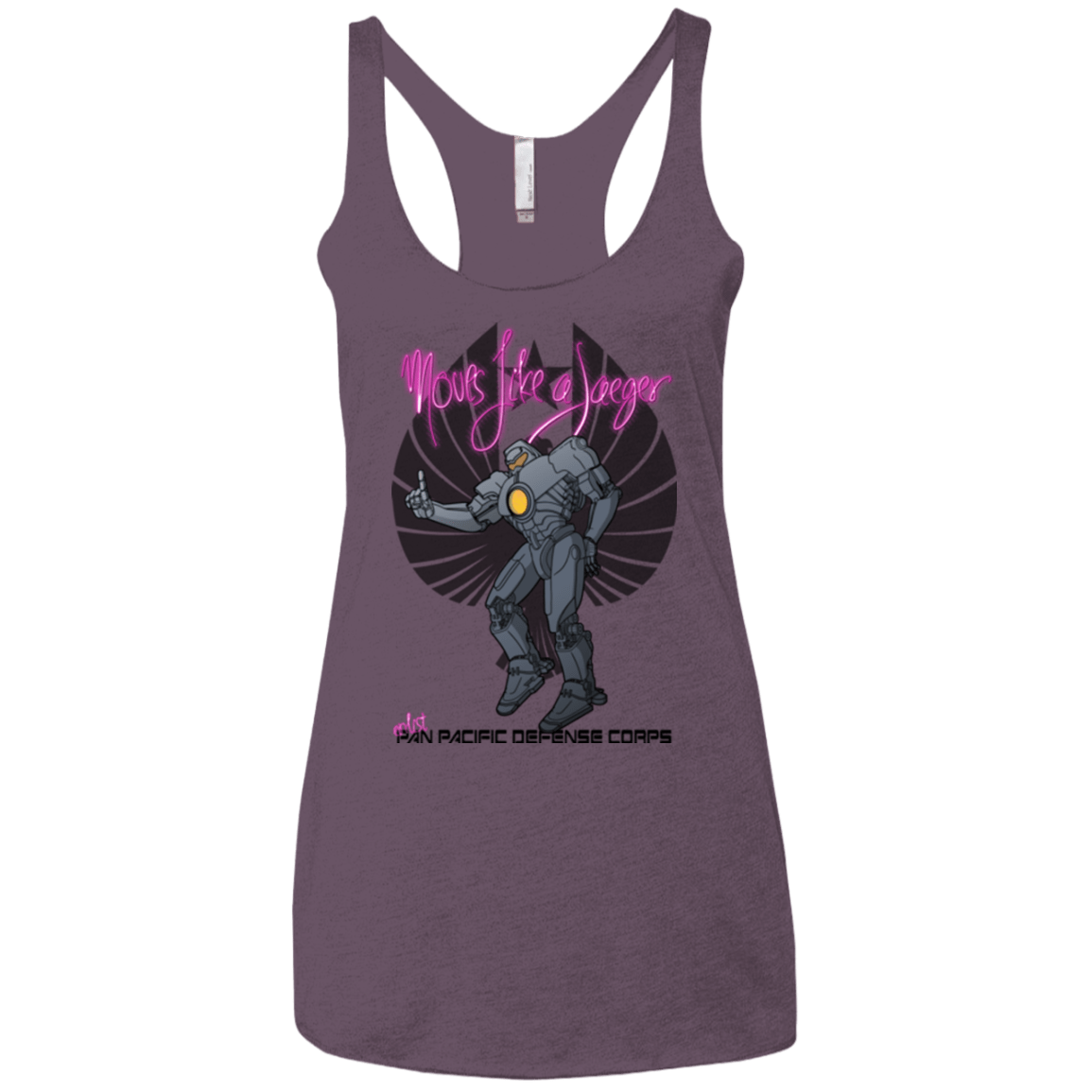 T-Shirts Vintage Purple / X-Small Moves Like A Jaegger Women's Triblend Racerback Tank