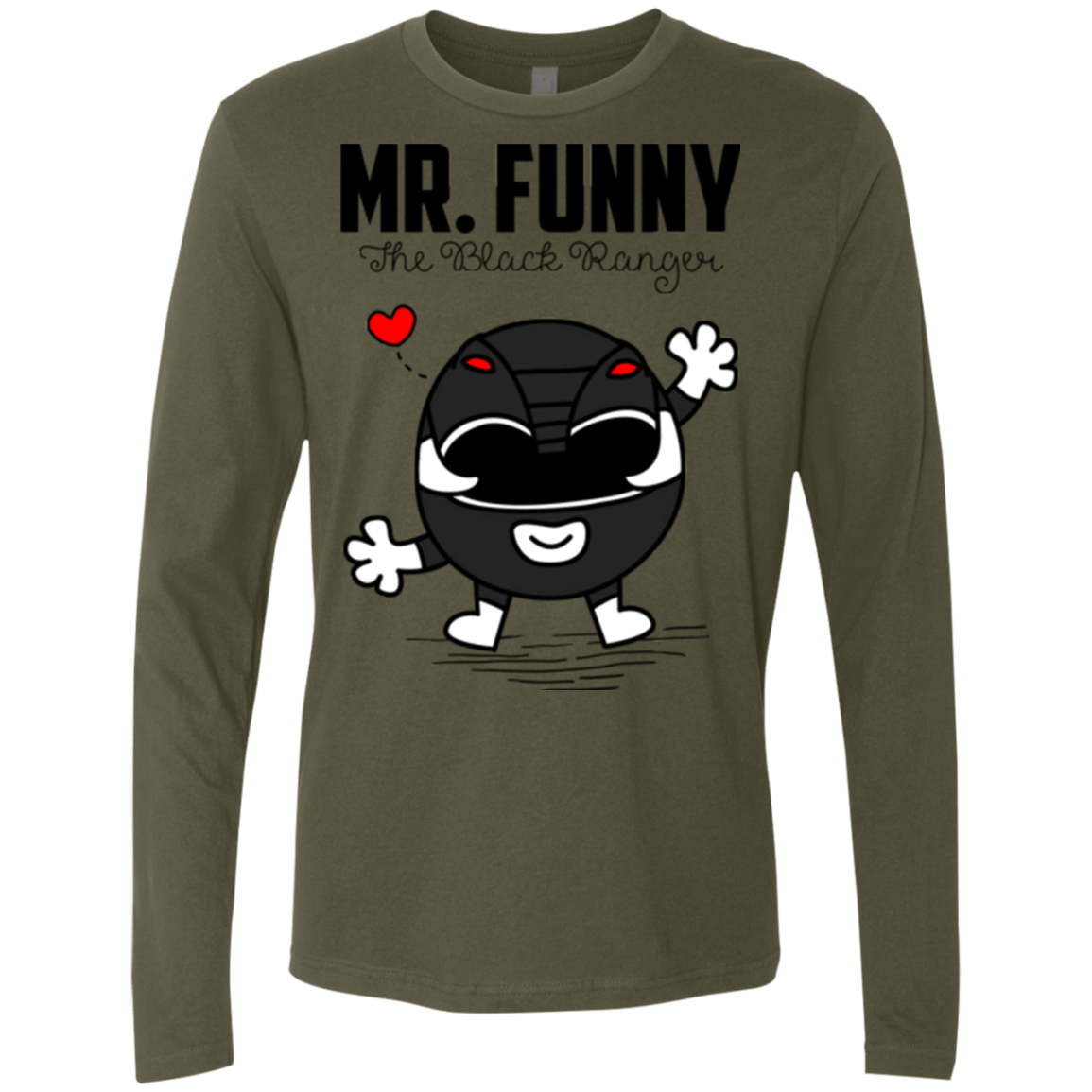 T-Shirts Military Green / Small Mr Funny Men's Premium Long Sleeve