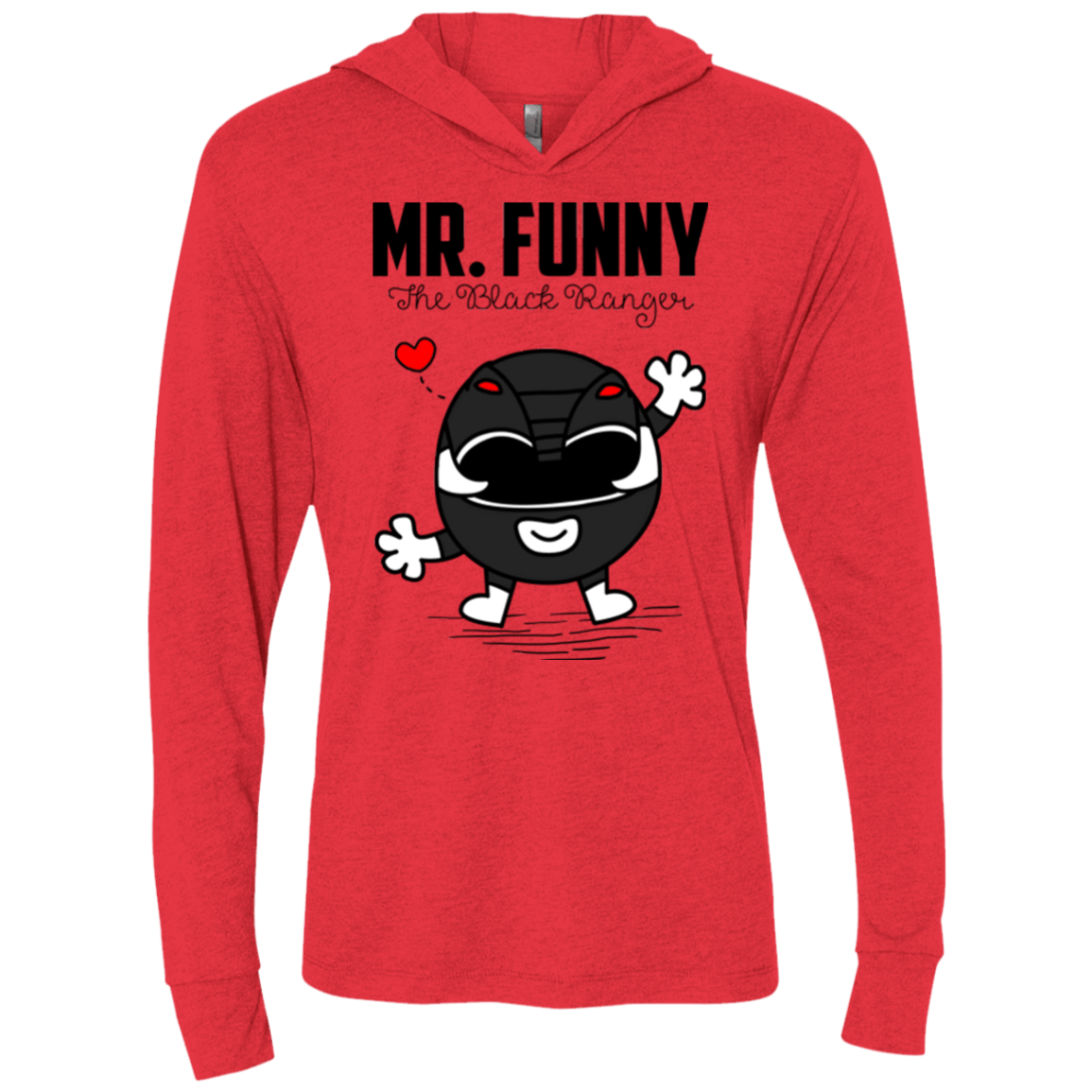 T-Shirts Vintage Red / X-Small Mr Funny Triblend Long Sleeve Hoodie Tee