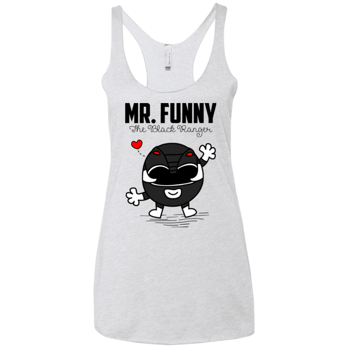T-Shirts Heather White / X-Small Mr Funny Women's Triblend Racerback Tank