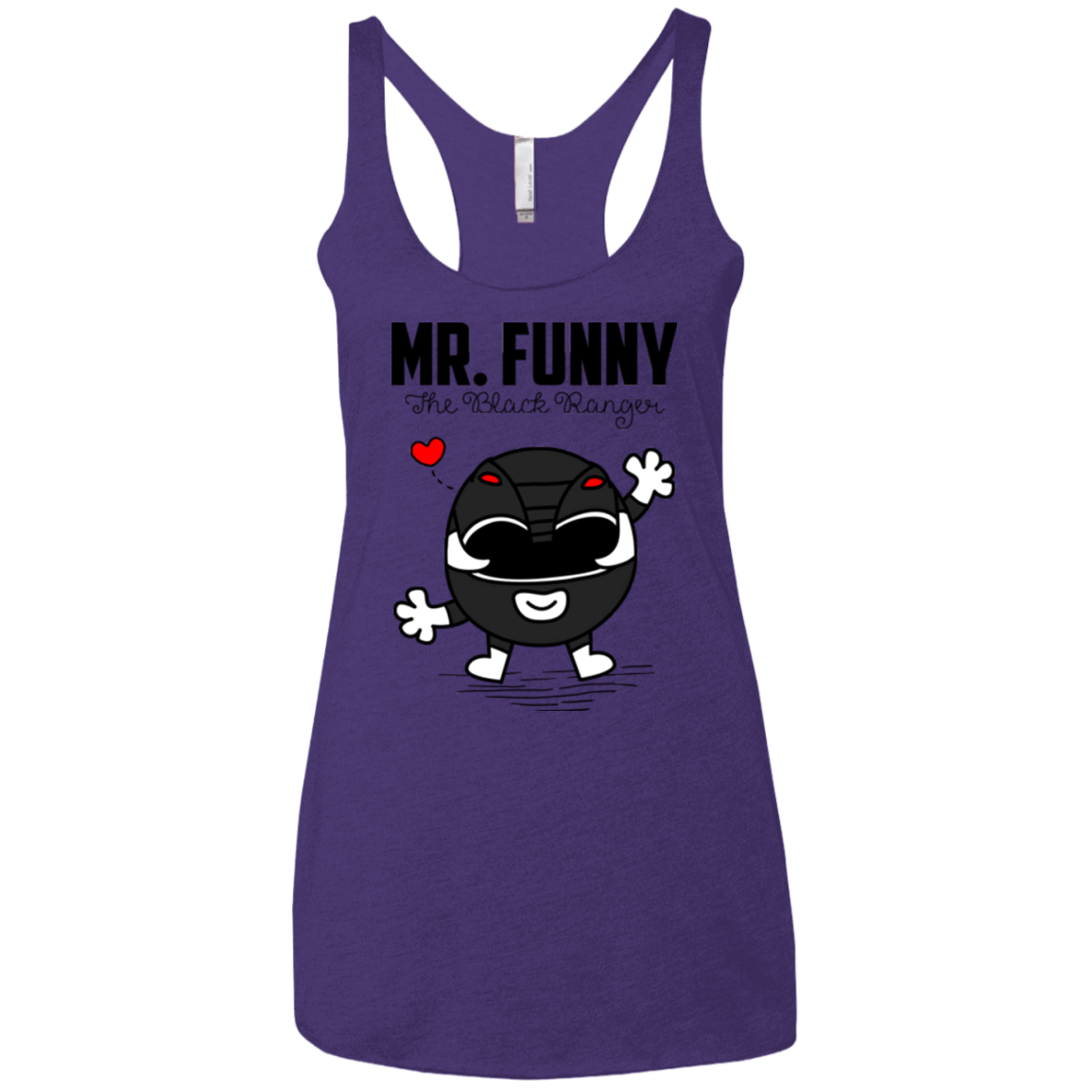 T-Shirts Purple / X-Small Mr Funny Women's Triblend Racerback Tank