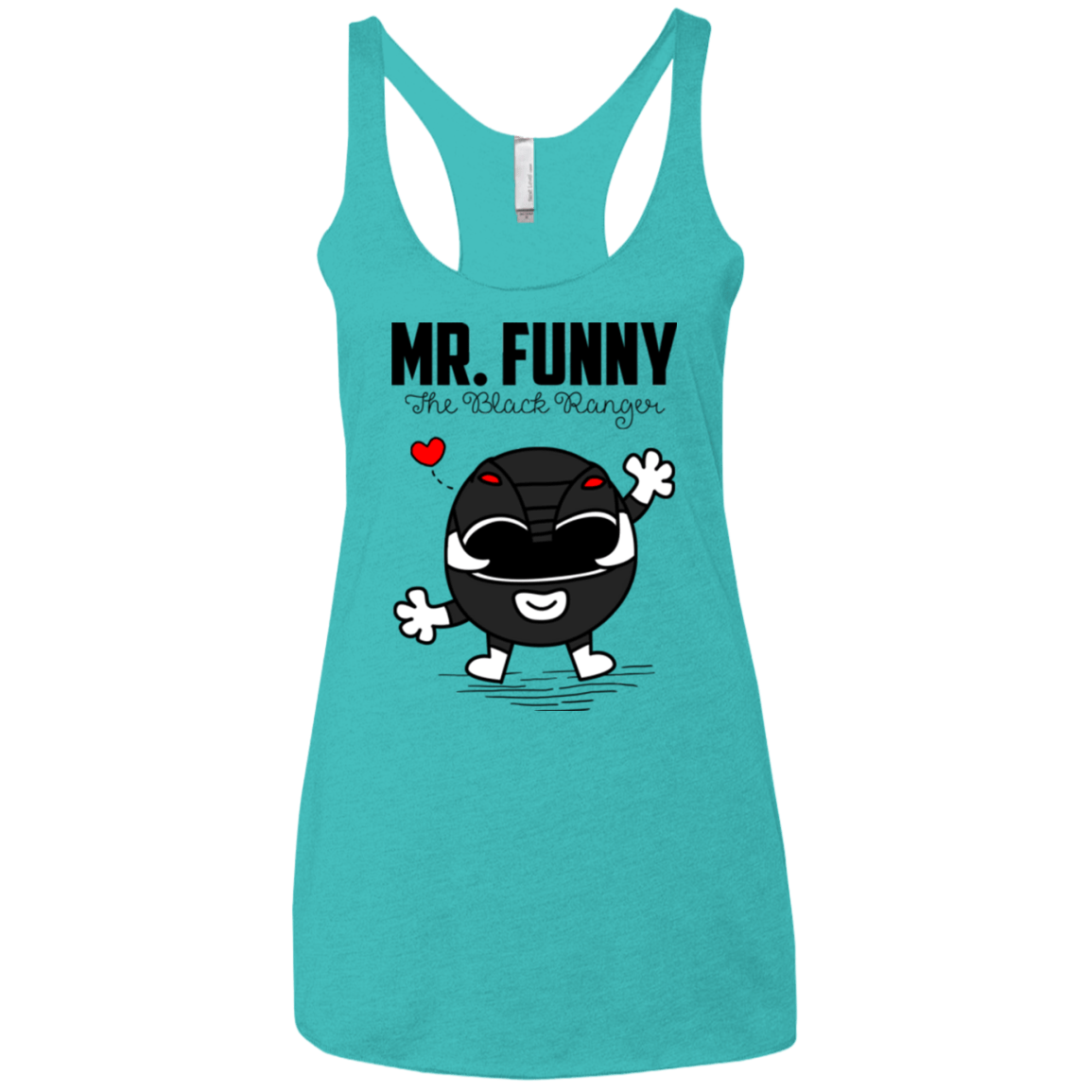 T-Shirts Tahiti Blue / X-Small Mr Funny Women's Triblend Racerback Tank