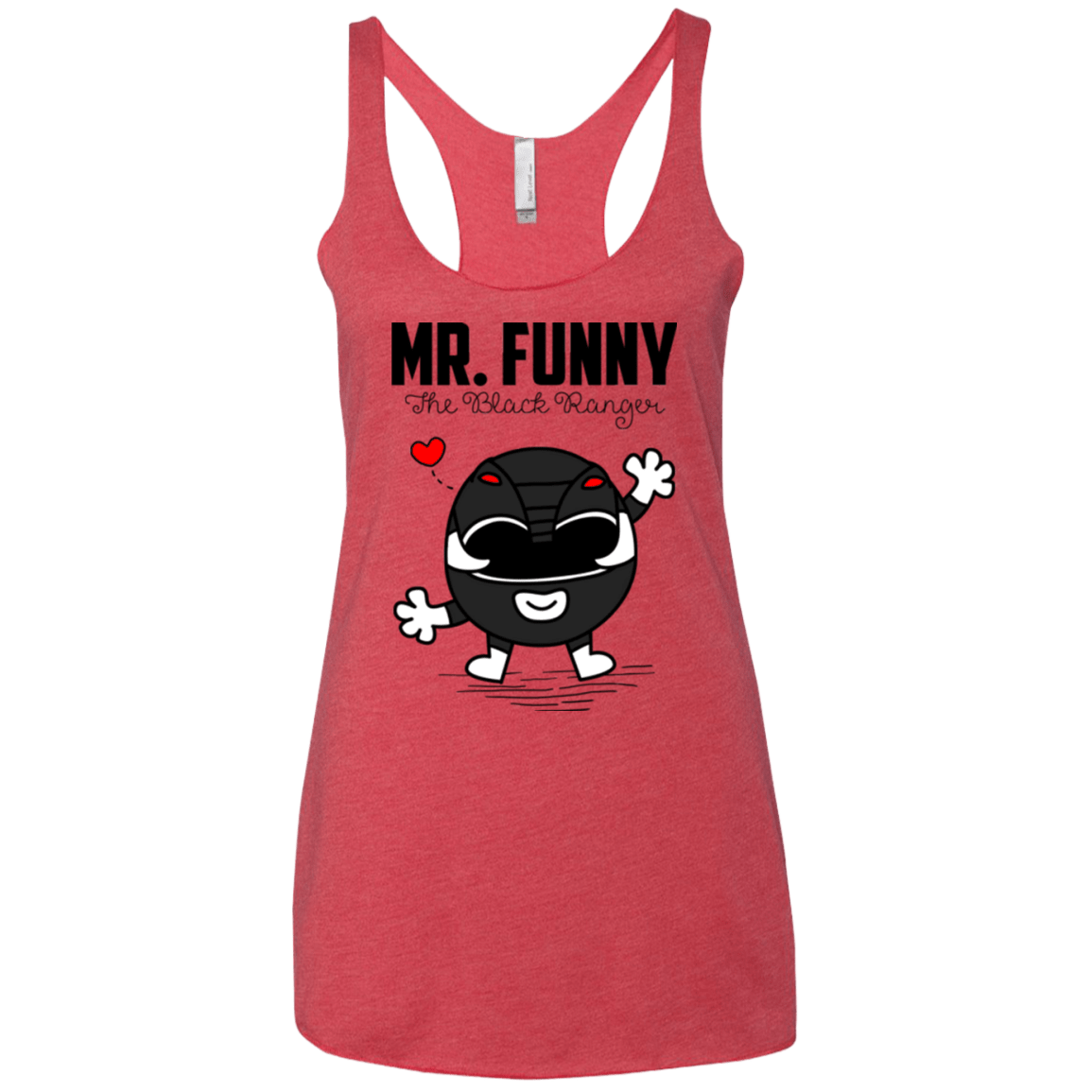 T-Shirts Vintage Red / X-Small Mr Funny Women's Triblend Racerback Tank