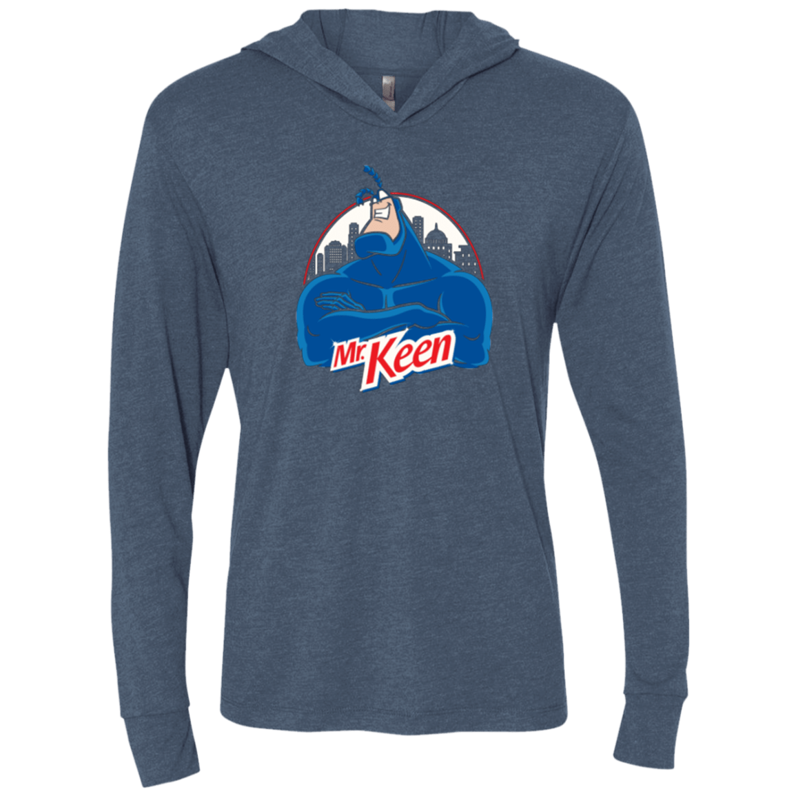 T-Shirts Indigo / X-Small Mr. Keen Triblend Long Sleeve Hoodie Tee