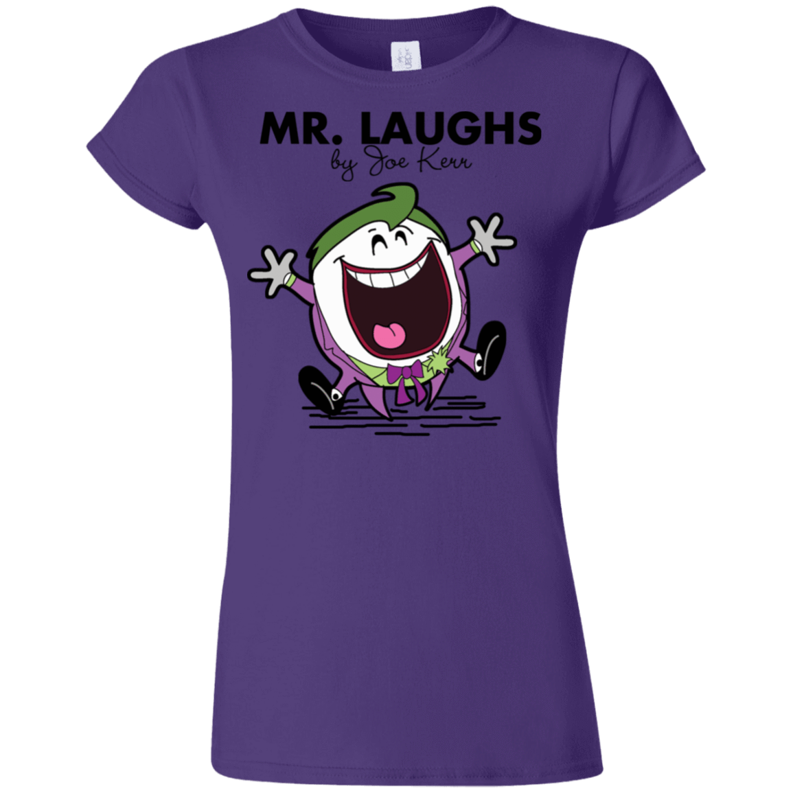 T-Shirts Purple / S Mr Laughs Junior Slimmer-Fit T-Shirt