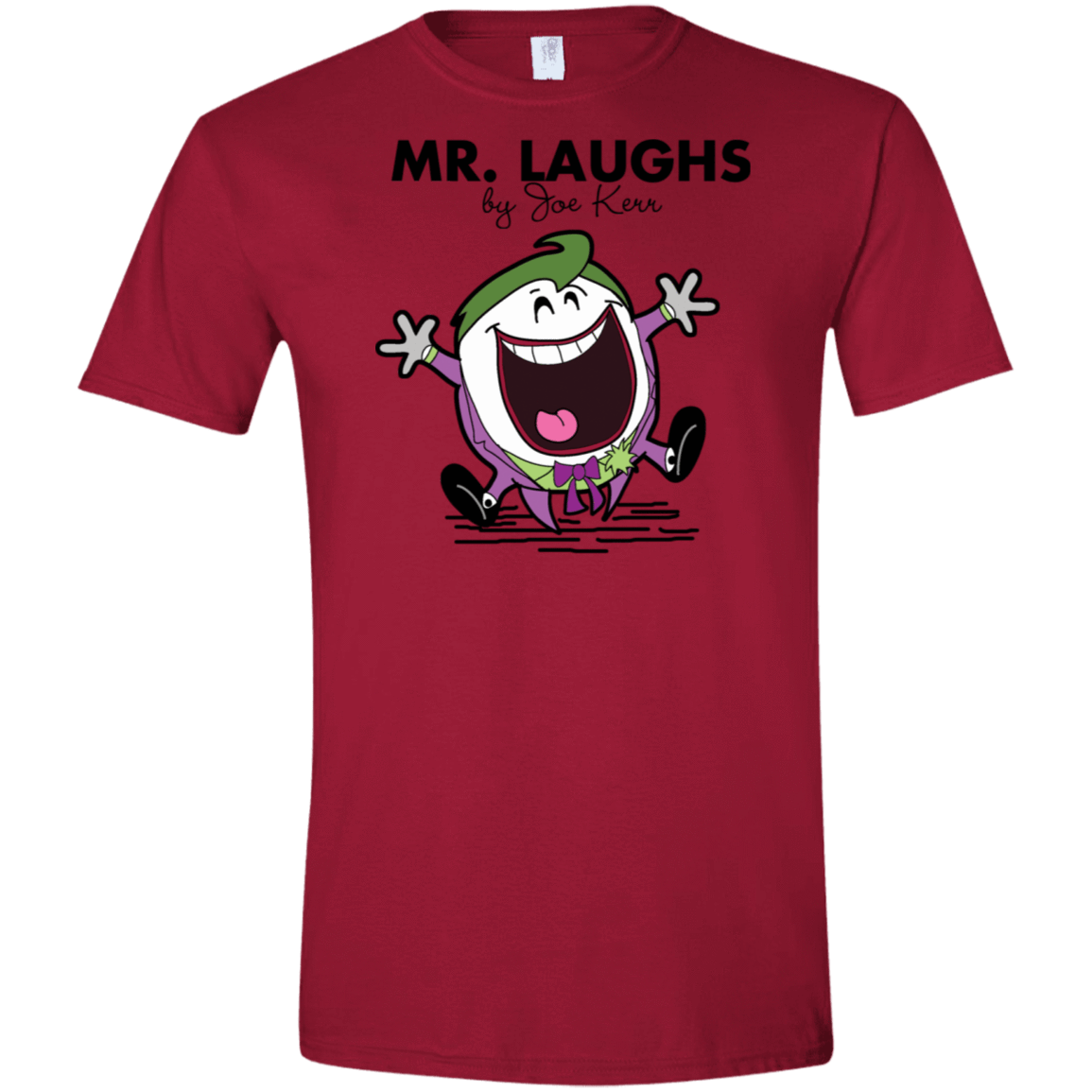 T-Shirts Cardinal Red / S Mr Laughs Men's Semi-Fitted Softstyle