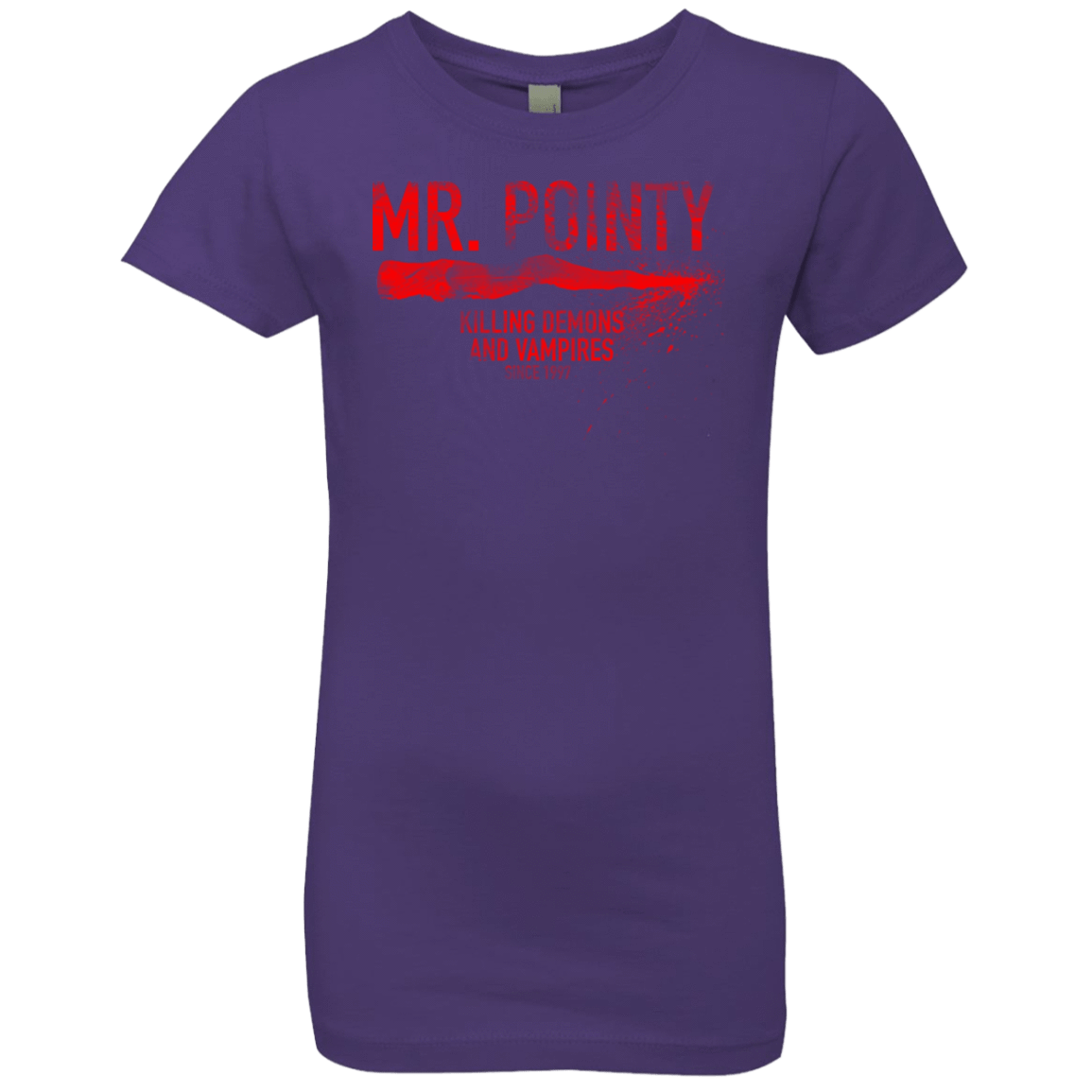 T-Shirts Purple Rush / YXS Mr Pointy Girls Premium T-Shirt