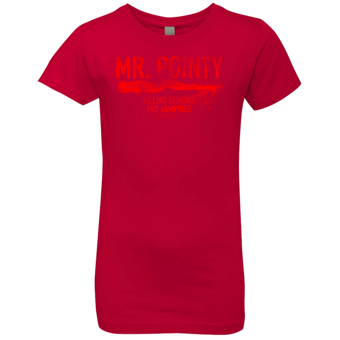 T-Shirts Red / YXS Mr Pointy Girls Premium T-Shirt