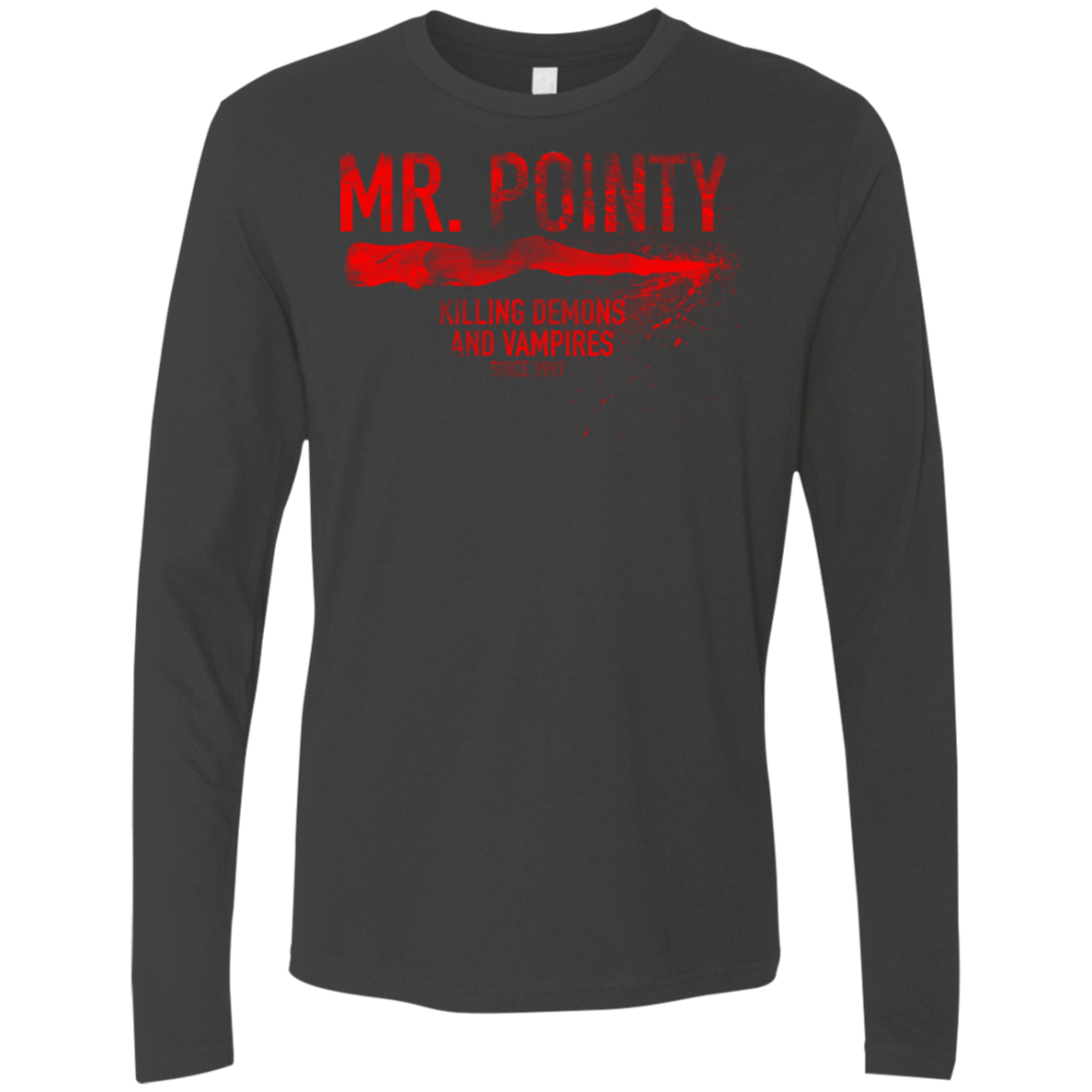 T-Shirts Heavy Metal / Small Mr Pointy Men's Premium Long Sleeve