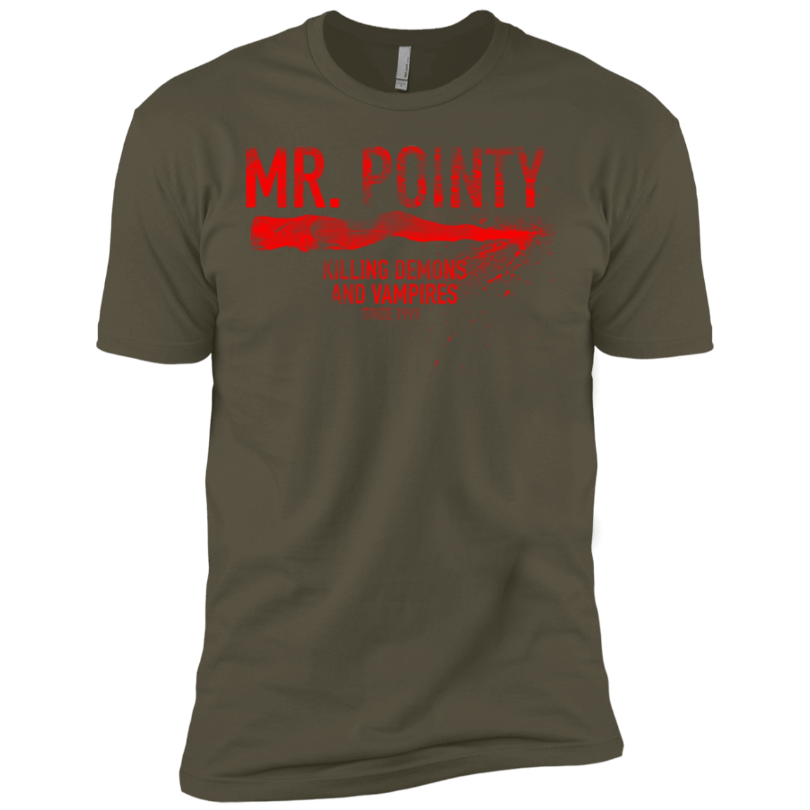 T-Shirts Military Green / X-Small Mr Pointy Men's Premium T-Shirt