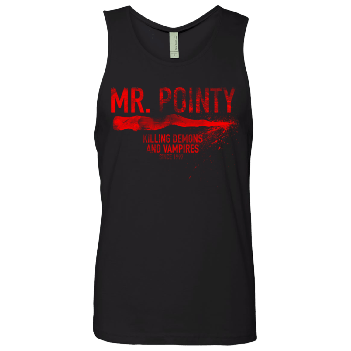 T-Shirts Black / Small Mr Pointy Men's Premium Tank Top
