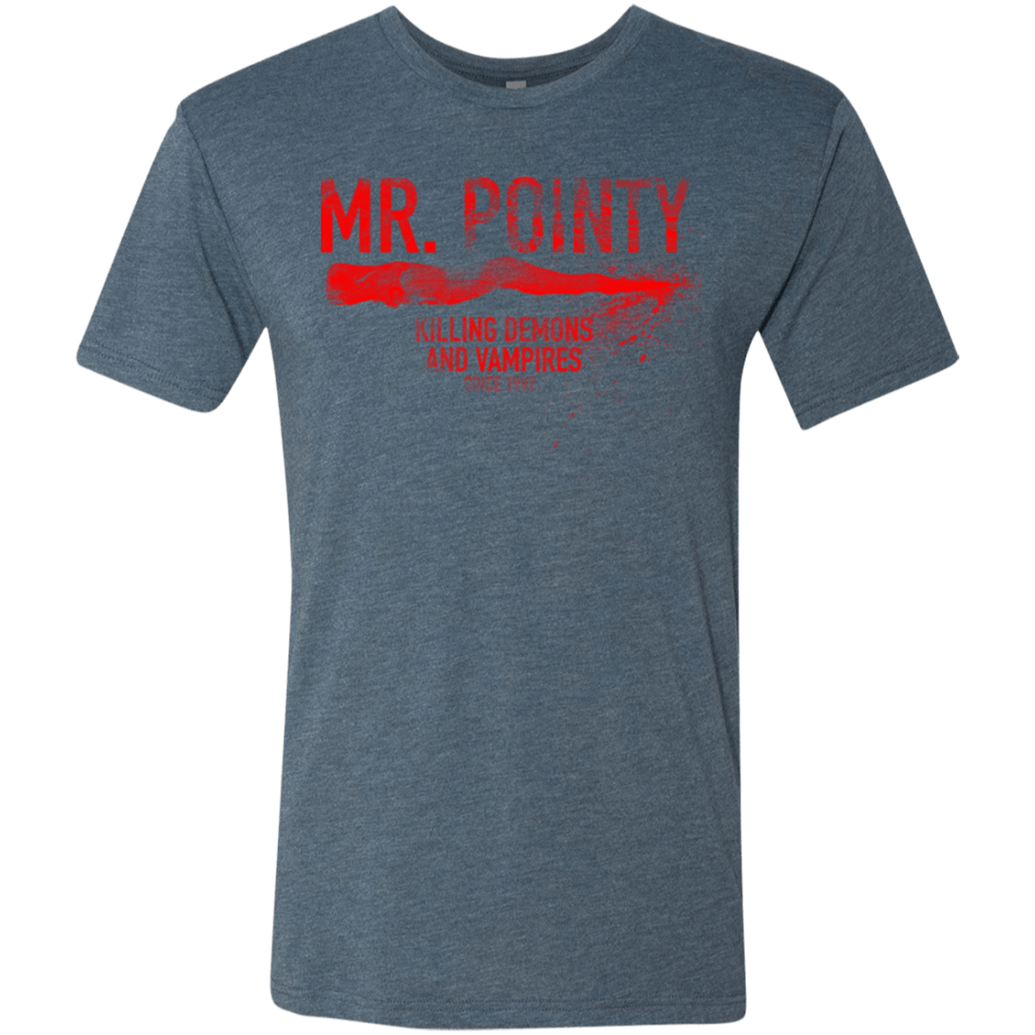 T-Shirts Indigo / Small Mr Pointy Men's Triblend T-Shirt