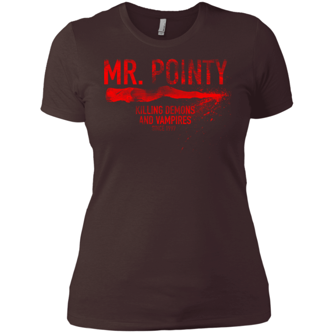 T-Shirts Dark Chocolate / X-Small Mr Pointy Women's Premium T-Shirt