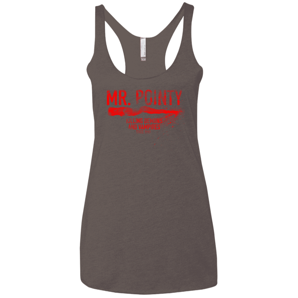 T-Shirts Macchiato / X-Small Mr Pointy Women's Triblend Racerback Tank