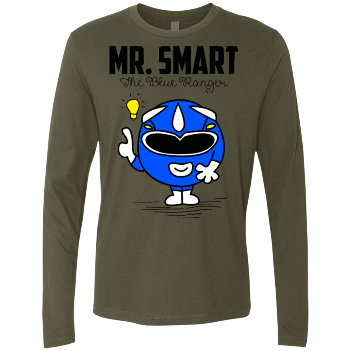 T-Shirts Military Green / Small Mr Smart Men's Premium Long Sleeve