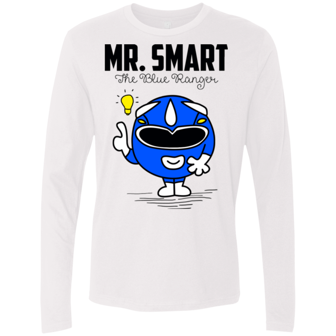 T-Shirts White / Small Mr Smart Men's Premium Long Sleeve