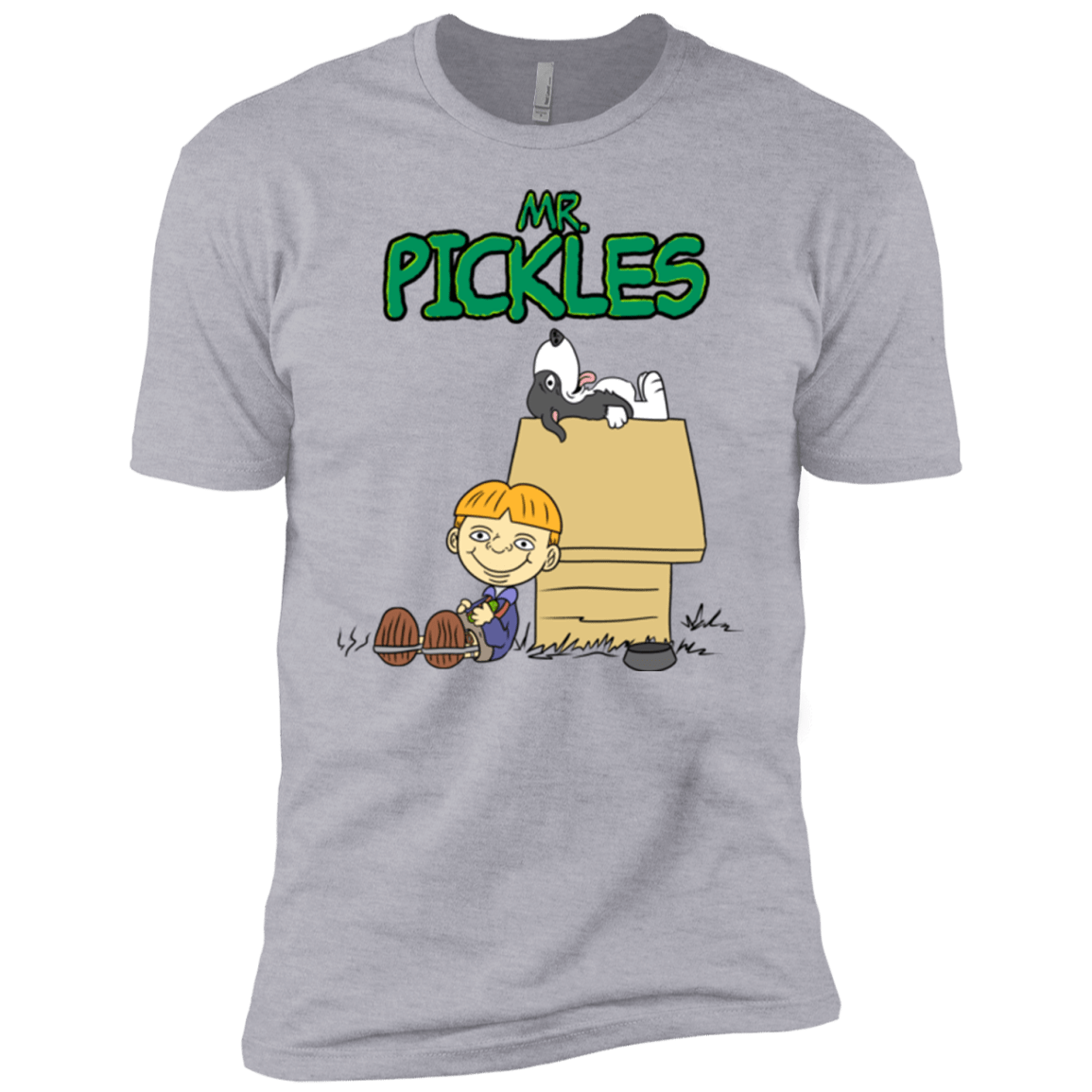 T-Shirts Heather Grey / YXS Mr Snopkles Boys Premium T-Shirt