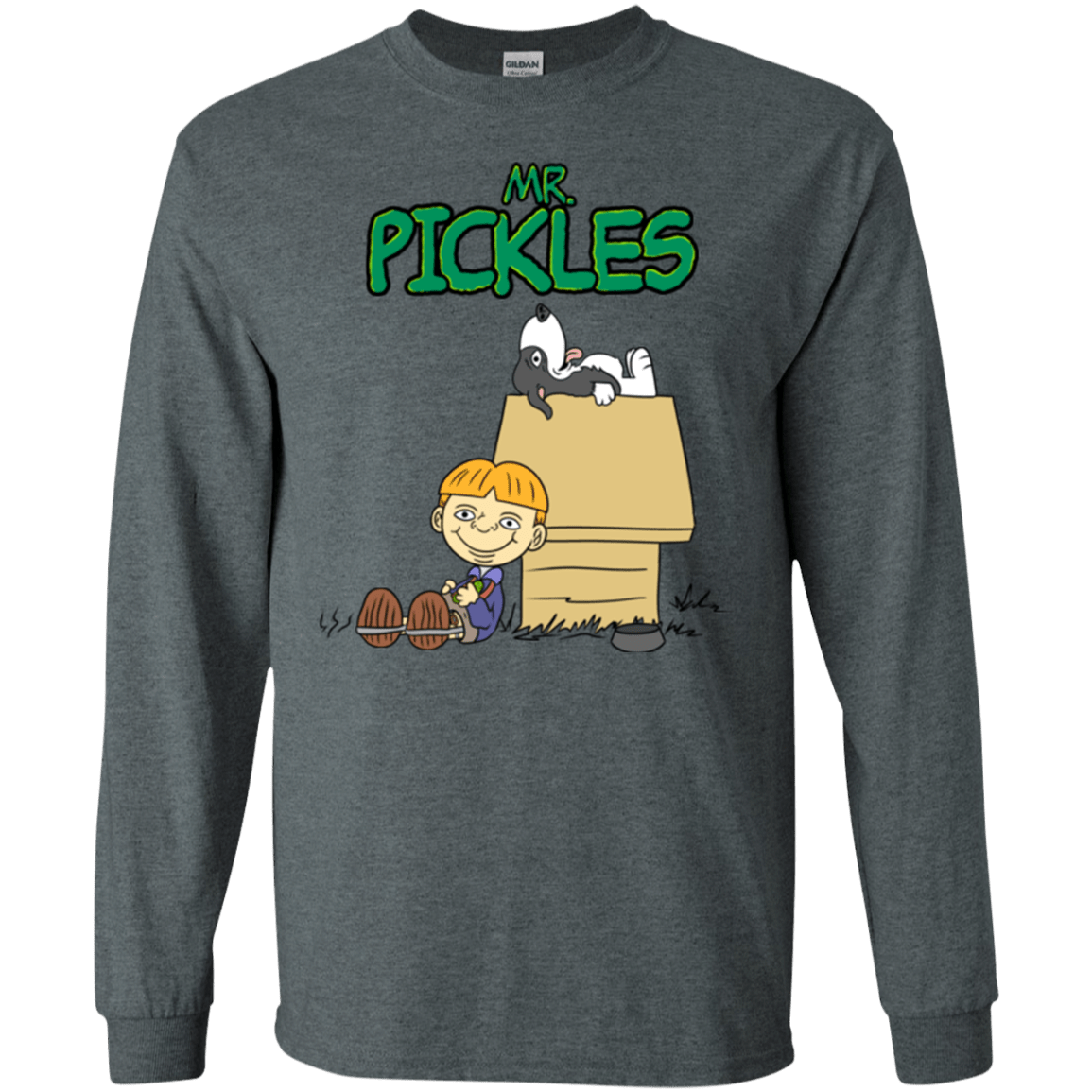 T-Shirts Dark Heather / S Mr Snopkles Men's Long Sleeve T-Shirt