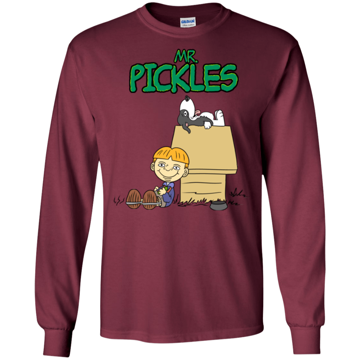 T-Shirts Maroon / S Mr Snopkles Men's Long Sleeve T-Shirt