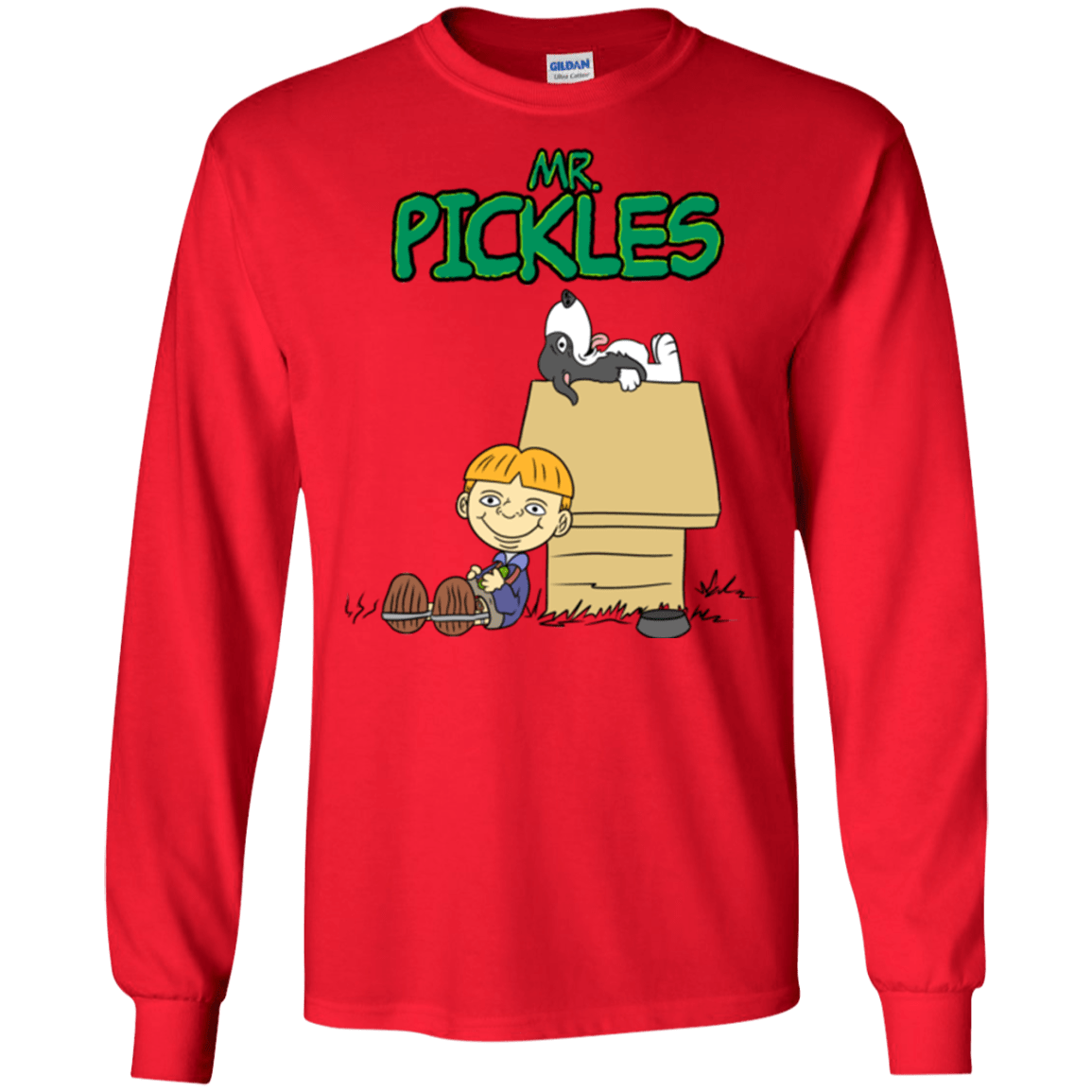 T-Shirts Red / S Mr Snopkles Men's Long Sleeve T-Shirt