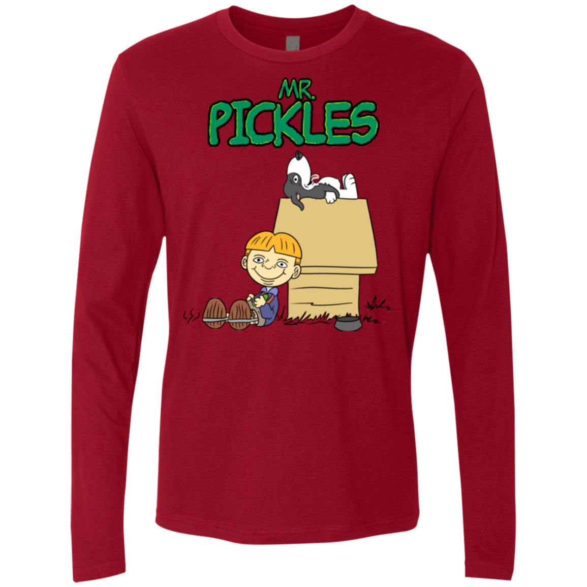 T-Shirts Cardinal / S Mr Snopkles Men's Premium Long Sleeve