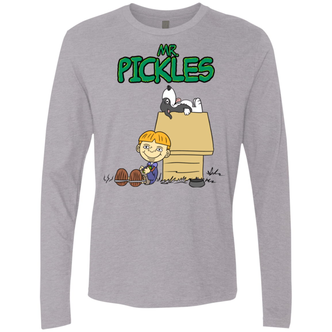 T-Shirts Heather Grey / S Mr Snopkles Men's Premium Long Sleeve